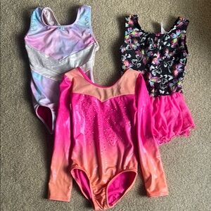 More Than Magic Pink and Orange Leotard Set